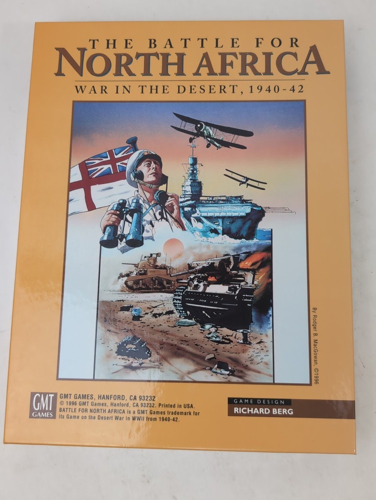 THE BATTLE FOR NORTH AFRICA War In The Desert 1940-42 #9603- GMT – NOS Unpunched