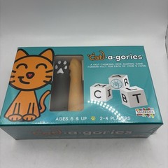 Solid Roots Cat-a-gories Game 2-4 Players 6+Wearable Cat Paws Dice & Topic Cards