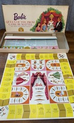 Game Board & Original Box ONLY Barbie Queen of Prom Replacement Game READ