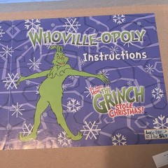 Late for the Sky Whovilleopoly How The Grinch Stole Christmas Dr. Seuss Complete