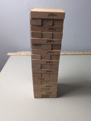 Vintage 1986 Milton Bradley Jenga Block Stacking Game Fully Complete & Excellent