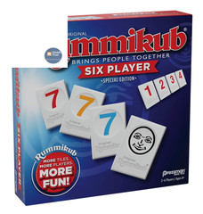 Rummikub Six Player Edition – The ca. 6.35 cm x 26.67 x cm, Blue