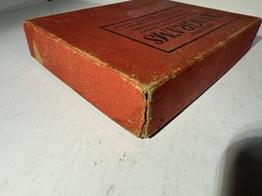 Embossed Anagrams 1936 Milton Bradley 182 Letters Tile Game 4514 Series Vintage