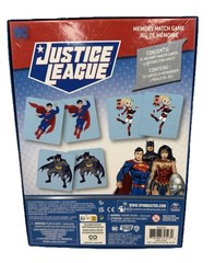 Justice League MemoryCards Game Matching -Batman Robin Harley Quinn Superman NEW