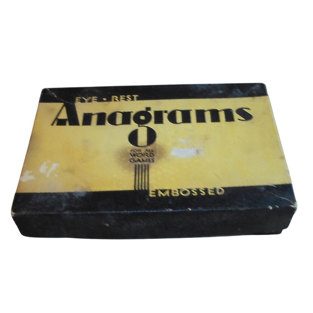 Eye Rest Anagrams for All Word Games Embossing Co #3015 90 Tiles DMG