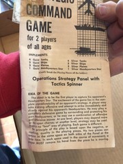 Vintage 1962 Transogram Strategic Command Game With Box COMPLETE Set