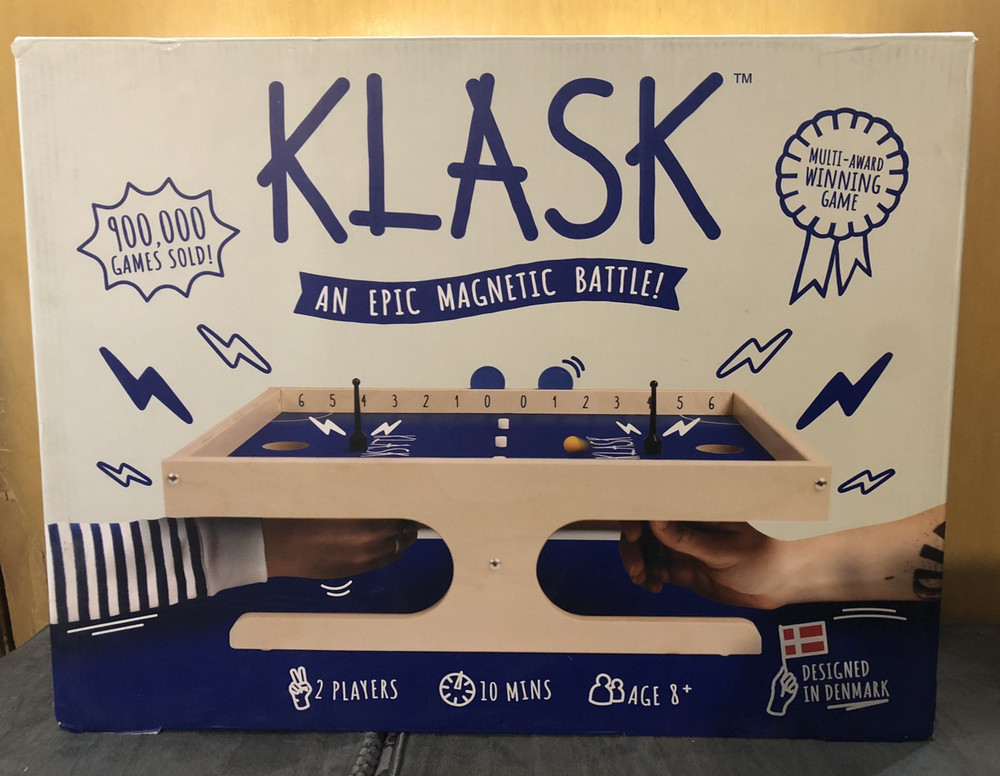 New Klask WOOD Board Game An Epic Magnetic 2 player Battle 8 and Up