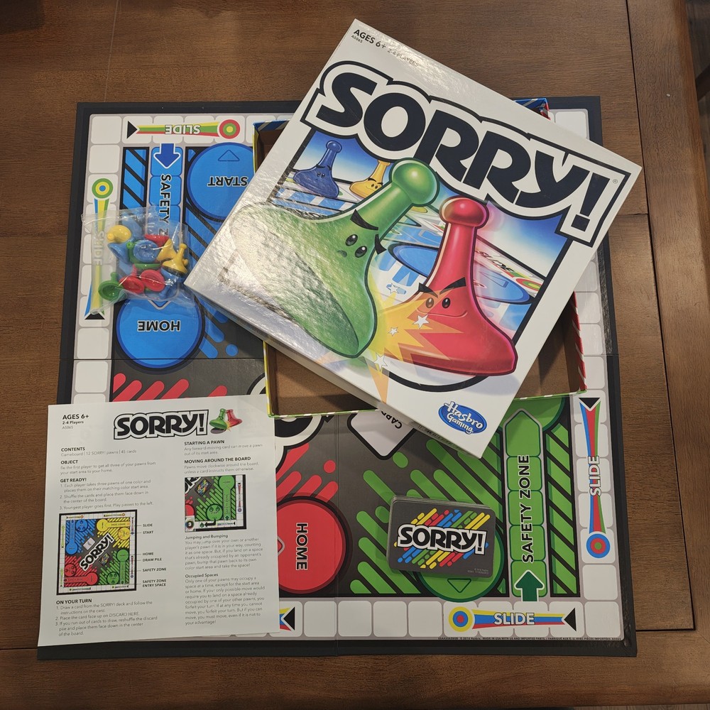 Hasbro Sorry Family Board Game – A5065 – Complete
