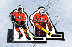 WHA Denver Spurs/Ottawa Civics 1976 dark PEEL-OFF vinyl decals Coleco compatible