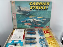 Milton Bradley Carrier Strike Complete Board Game Naval Military Strategy #4713