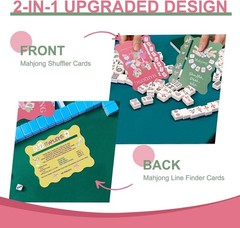 2-in-1 Mahjong Tile Mixer, Shuffler & Rules Cards – Perfect Game Night Accessory