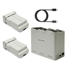 DJI Mini 3 Series 3850mAh 7.38V DJI Mini 4 Pro Battery 2 Pack with Hub
