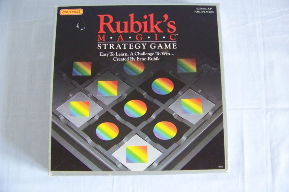 Rubik’s Magic Strategy board game 1987 complete VGUC Rubiks cube