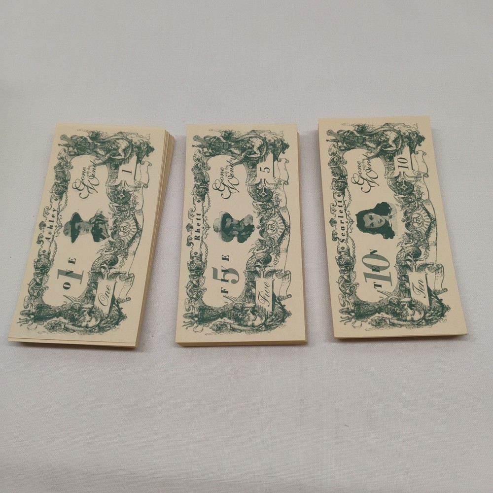 1993 Gone With The Wind Board Game Replacement Money Pack