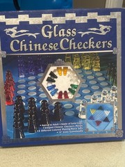 Vtg 2003 Glass Chinese Checkers Multicolored Pcs Cardinal Industries 14″ OPEN