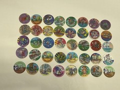 Vintage Set Of “40” LOONEY TUNES HOLOGRAPHIC TAZOS (POGS) /SABRITAS MEXICO 1994