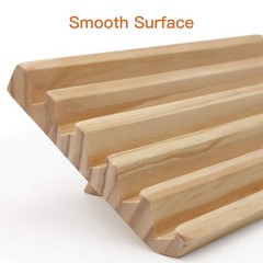 plusvivo Domino Racks Set of 2, 10 x 5.5 x 0.79 inches, Woodgrain Color