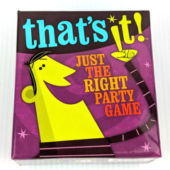 GameWright Board Game “That’s It!” Just the Right Party Game NEW OPEN BOX