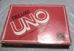 Deluxe UNO game – 1978 edition 90% complete w/box missing ( -7 cards )
