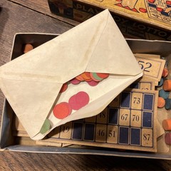 Rare 1931 All-Fair Toys And Games “Playboy Lotto” #506 Bingo Style Game Complete