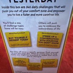Better Than Yesterday Card Game Of 365 Daily Challenges Confidence Building