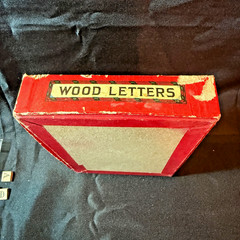 Vintage Anagrams And Letters With Wood Letters Milton Bradley No. 4719 1930’s