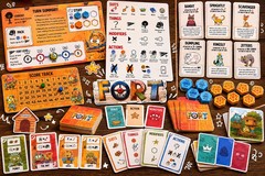 FORT Deckbuilding Card Board Game Leder Games Complete 2020 1st Edition EUC
