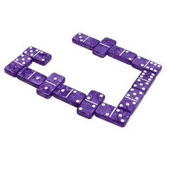 Vovotuzzi Dominos Set for 5.5 inches x 8.5 x 1.68 inches, Purple