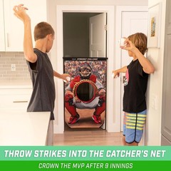 Gosports Strikeout Challenge Indoor Baseball Toss Game – Doorway Fun for All
