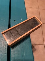 Children’s Unisex 28 Black Dominoes Game in a Wooden Pack-used Only A Few Times