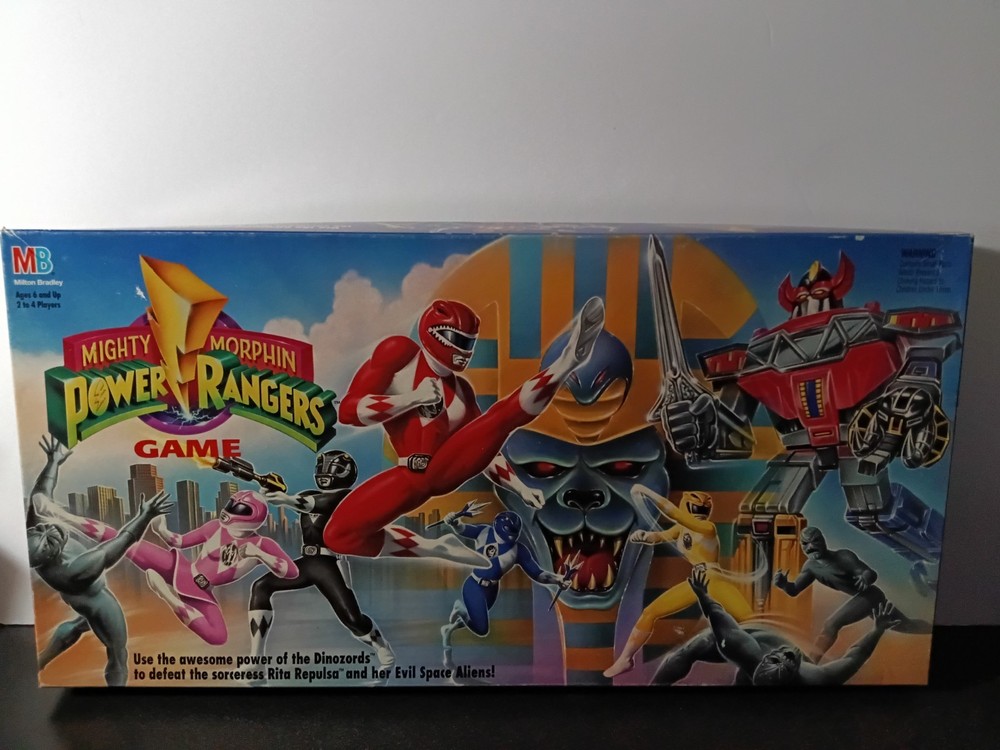1993 Mighty Morphin Power Rangers board game By Milton Bradley