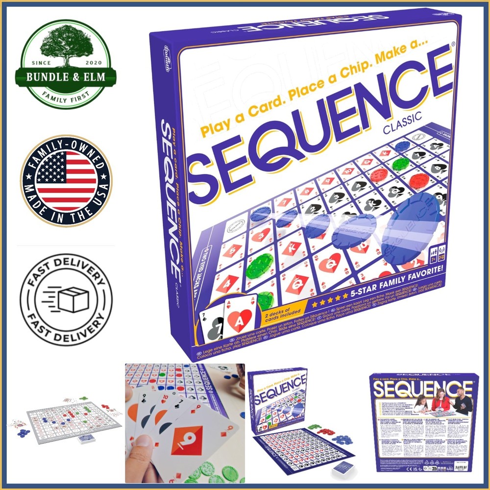 SEQUENCE Game for Kids and Families, No Batteries Required, Fun for All Ages