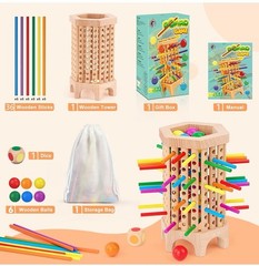 Montessori Game Wooden Board Games for Kids 4-6-8-12, Math Educational Toys 3 5