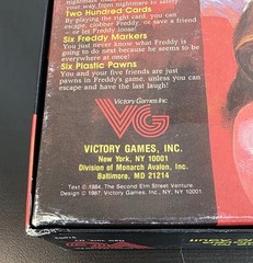 A Nightmare On Elm Street 1987 Board Game Clean