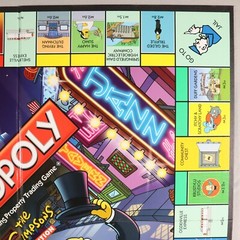 Monopoly The Simpsons Edition Board Game Electronic Cash 2009 Board Only