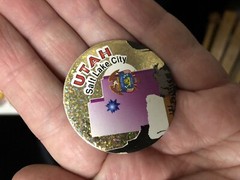 Vintage 1990s US State government Collectible POGS Sheet United States