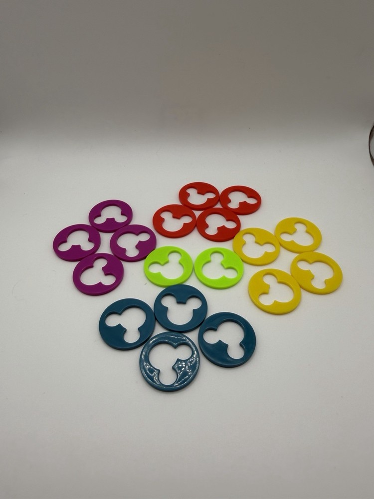 The Wonderful World Of Disney Trivia Board Game Replacement Pieces Multicolor