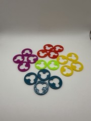 The Wonderful World Of Disney Trivia Board Game Replacement Pieces Multicolor