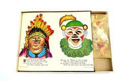 Antique 1912 FUNNY FACE GAME by Ideal Book Builders in NEW / NOS Condition