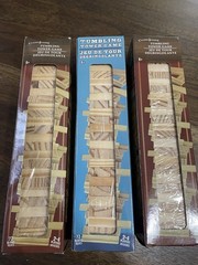 72pc MINIATURE Tumbling Tower Blocks Wood Game 1-7/8″ x 5/8″ CRAFTS SET OF 3