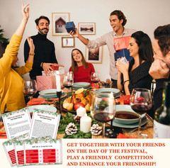 OICPYD Christmas Games for Families, Friendly Feud Game, Holiday Game for Adults