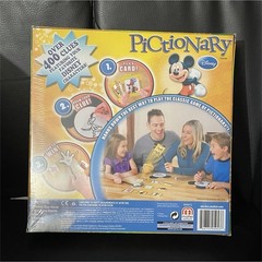 Mattel Games Pictionary Disney Family Game 400 Clues Fast-Paced Action 6+ W5672