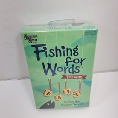 Fishing for Words University Game Wooden Dice Game 01389 Ages 8+ 2 to 4 Players