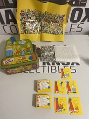 The Simpsons Trivia & Board Game Lot Missing A Few Pieces See Description