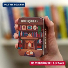 Bookshelf By Alley Cat Games Ages 8 2-4 Players Cooperative Stacking Game Skill