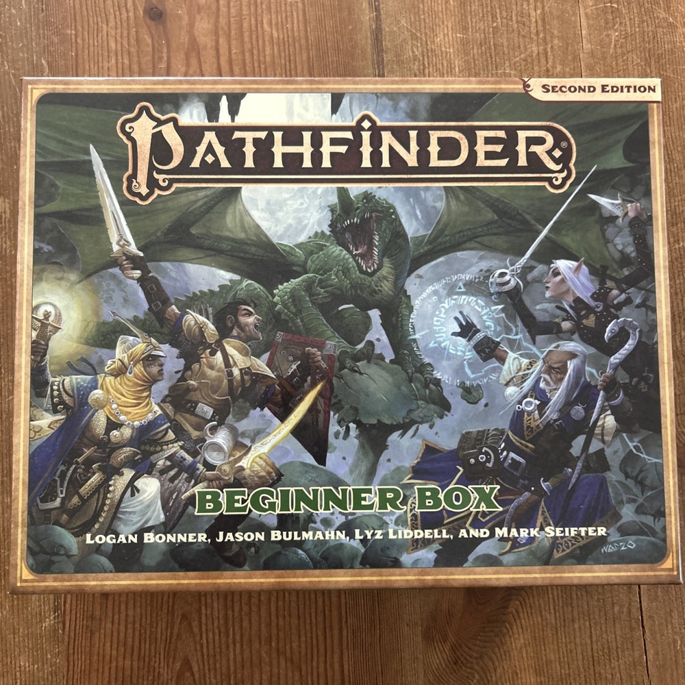 Pathfinder 2E: Beginner Box 2E, 4 Decks, Extra Character Printouts New Open Box