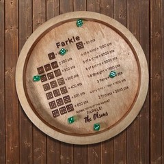 Farkle Dice Tray, Farkle Classic Dice Game with Tray and 2 Sets of 6 Pearl Di…