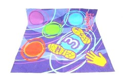 Twister Moves Vinyl Replacement Mat 30 inches X 30 Inches Purple