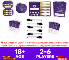 Love Is Blind Card Game for Couples Family Adults Party Game Date Night Fun Set+