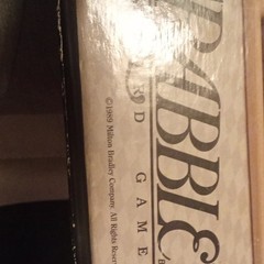 Milton Bradley Scrabble Rotating Gameboard Complete Board Game 1989